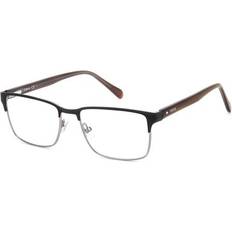 Glasses & Reading Glasses Fossil FOS 7155 G Asian Fit TI7 Eyeglasses Black Size 53