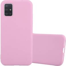 Samsung Galaxy A52 Mobile Phone Cases Cadorabo CANDY PINK Case for Samsung Galaxy A52 4G 5G A52s Cover Protection TPU Silicone Gel Back case Pink