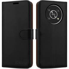 iCatchy Black Honor Magic 4 Lite 5G Phone Wallet Leather Case