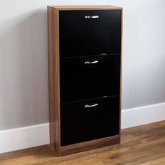 Vida Designs Walnut Shoe Rack