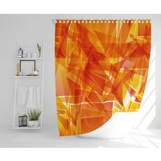 Orange Shower Curtains Ebern Designs Weylyn Polyester Shower