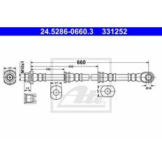 Mitsubishi Engine Parts ATE Bremsschlauch Vorderachse 24.5286-0660.3