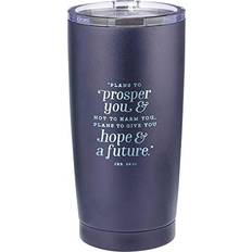 Acier Mugs de voyage Christian Art Gifts Hope And A Future Stainless Steel Travel 1500 Pages Mug de voyage