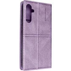 Avizar Housse Folio pour Samsung A34 Portefeuille Support Clapet Magnétique Violet