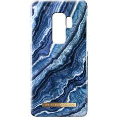 Samsung Galaxy S9 Coques de téléphone portable iDeal of Sweden Coque pour Samsung Galaxy S9 Tendance Magnétique Indigo Swirl Bleu