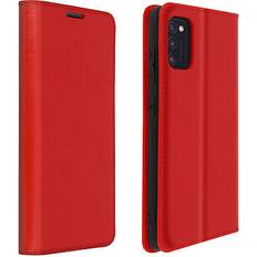 Avizar Custodia Samsung Galaxy A41pelle Portafoglio Funzione Stand Rosso