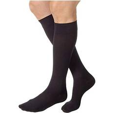 Jobst Relief Knee High 15-20 mmHg Compression Stockings, Closed Toe, Large, Black