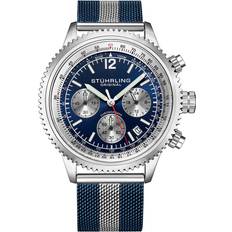 Stührling Men Wrist Watches Stührling Monaco 4015 Mens Quartz Watch 44MM