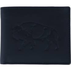 Karla Hanson Men's Buffalo Embossed Leather Bifold Wallet - Black one