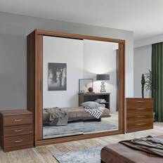 Sliding Wardrobes 4u LTD Walnut, Chen Wardrobe