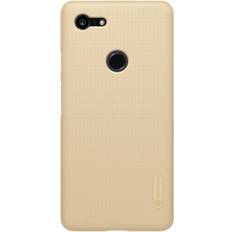 Google Pixel 3 XL Mobile Phone Cases Keshen Frosted Concave-convex Texture PC Case for Google Pixel 3 XL Golden