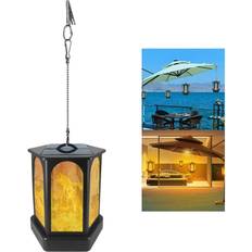 Greenzech Hang Type 96LED Solar Light Hexagonal Flame Light