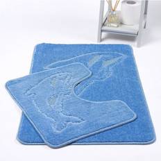 Kampala hill Blue Dolphin Bath Mat 2