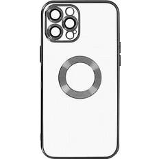 Avizar IPhone 12 Pro Silicone Case Camera Protected Black Chrome Contour