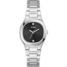 Guess Klockor på rea Guess kvinnors analog kvartsklocka med rostfritt armband GW0615L1, SILVER