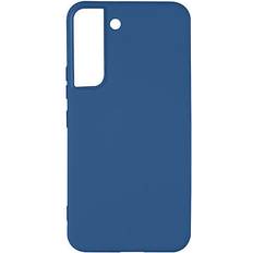 Avizar Coque pour Samsung Galaxy S22 Silicone Semi-rigide Finition Soft-touch Fine Bleu