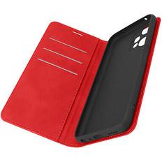 Accessoires de téléphones portables Avizar Etui Portefeuille pour OnePlus Nord CE 2 Lite 5G Realme 9 5G et 9 Pro Soft Touch Magnétique Support Vidéo Rouge