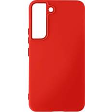 Avizar Case for Samsung Galaxy S22 Silicone Semi-Rigid Soft-touch Finish red Red