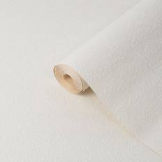 B&Q Graythwaite White Woodchip Textured Wallpaper