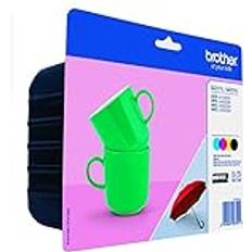 Brother LC223 LC227XL Tri-colour Black Ink Cartridges - Black