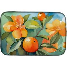 Orange Dish Drainers Caroline's Treasures Florida Orange Blossom Watercolor Dish Drainer