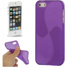 Lila Stoßschutz König Design Handyhülle schutz hülle bumper silicon handytasche case flip iphone se Violett