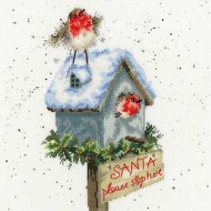 Bothy Threads Bothy Threads Cross Stitch Kit Santa Please Stop Here XHD55 by Hannah Dale