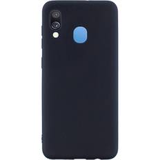Samsung a40 MTP Products Anti-Fingeraftryk Mat Samsung Galaxy A40 TPU Cover Sort