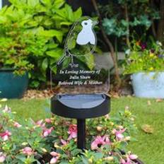 Freemans Personalised Robin Outdoor Garden Solar Light
