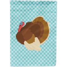 Garden & Outdoor Environment Caroline's Treasures BB8164CHF French Turkey Dindon Blue Check Flag