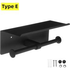 Aluminum Toilet Paper Holders Dechoicelife a-Black E Space