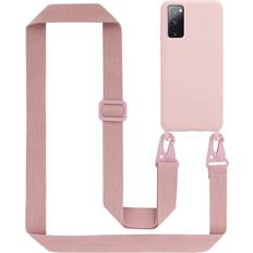 Cadorabo Pink Mobile Phone Chain for Samsung Galaxy S20 FE TPU Silicone Case Cover