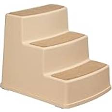 Amazon Basics 3-Step Non-slip Pet Stairs for Dogs Cats, Tan