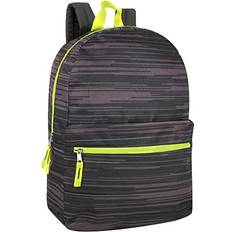 Stripes Backpacks Trail maker Boys Printed Backpack with Pencil Pouch for School, Travel, Hiking, Camping for Kids Gray