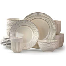 Elama Stoneware Minimalist Dinner Set 16pcs