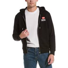 Diesel Zipped Cotton Hoodie - Black Girk