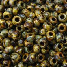 Brown DIY Picasso Brown Tan Matte 20 Grams Miyuki 6/0 Glass Seed Bead 20 Gram