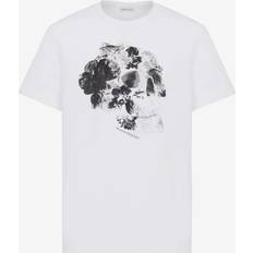 Alexander McQueen T-Shirt aus Baumwoll-Jersey Weiß