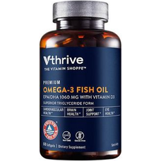 Premium Omega-3 Fish Oil with Vitamin D3 1060mg 60 pcs