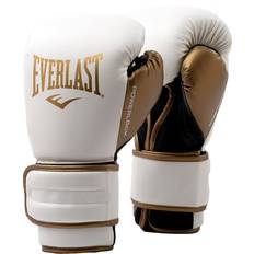 Everlast Gloves Everlast PowerLock Boxing Gloves, Men's, oz. White/Gold