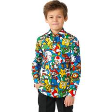 Children's Clothing OppoSuits Boys Super Mario Boys Shirt Nintendo Outfit Including Button-Up Shirt