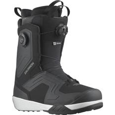 White Snowboard Boots Salomon Dialogue Dual BOA Wide Snowboard Boots UK 10