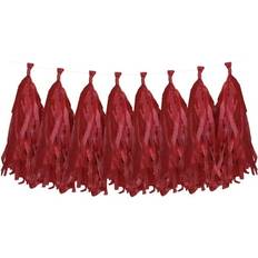 Garlands & Confetti on sale Celebrate It Red Tissue Tassel Garland by Celebrate It