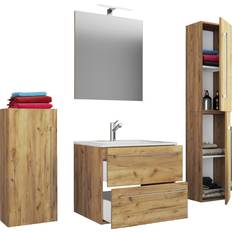Badezimmermöbel VCM Badinos Waschplatz 5 tlg 60 cm
