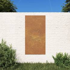 vægdekoration 105x55 soldesign cortenstål