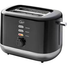 Brödrostar Quest 2 Slice Toaster Black and Silver