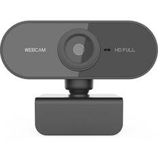 Dsport P1 Webcam 1080P with Microphone Auto Focus Light Correction For Windows PC Mac Laptop Desktop Black