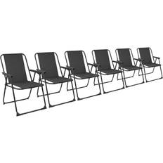Harbour Housewares Folding Metal Beach Garden Chairs Pack
