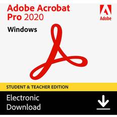 Adobe Acrobat Pro 2020 Software for Windows, Student & Teacher Edition, Download