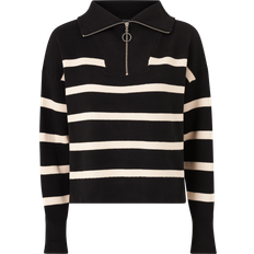 Mujer - Tela Suéteres Vero Moda Jersey 'Saba' - Negro/Offwhite